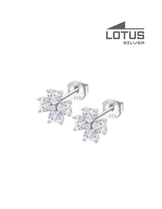 LOTUS SILVER EARRINGS